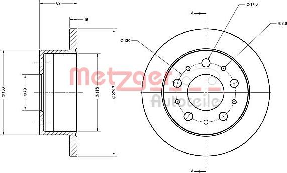 Metzger 6110338 - Тормозной диск unicars.by