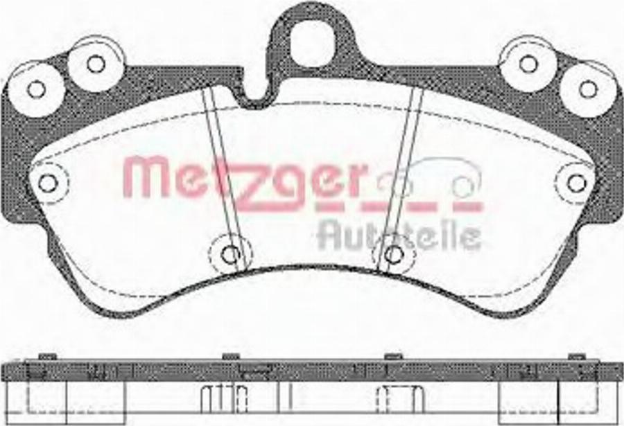 Metzger 099400 - Тормозные колодки, дисковые, комплект unicars.by