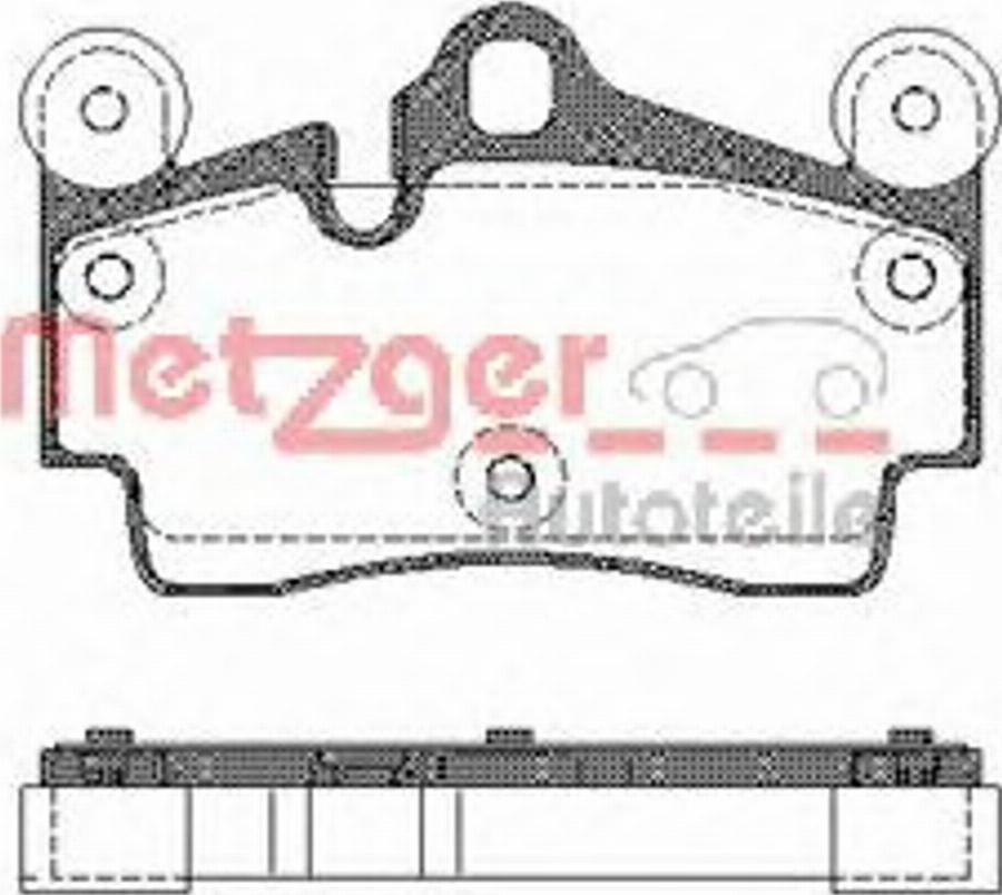 Metzger 099600 - Тормозные колодки, дисковые, комплект unicars.by