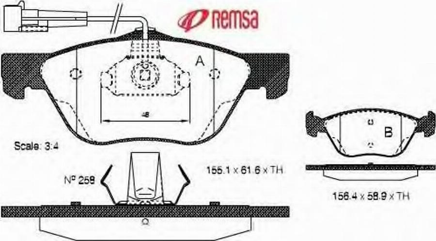 Metzger 058932 - Тормозные колодки, дисковые, комплект unicars.by