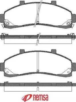 HELLA T1302 - Тормозные колодки, дисковые, комплект unicars.by