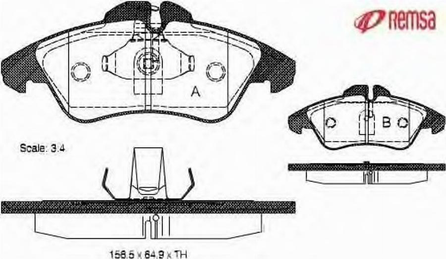 Metzger 057800 - Тормозные колодки, дисковые, комплект unicars.by