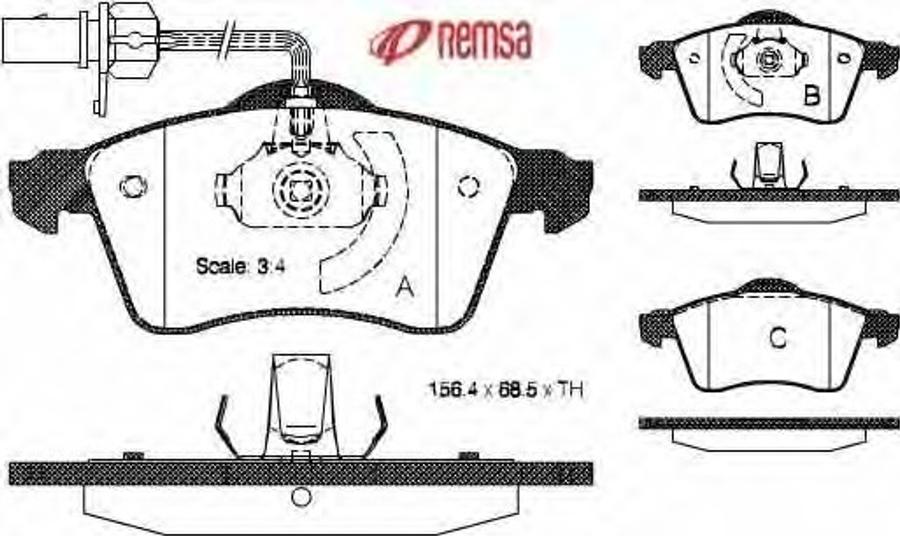 Metzger 0618.02 - Тормозные колодки, дисковые, комплект unicars.by