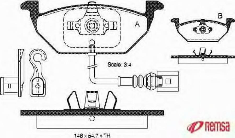 Metzger 0633.41 - Тормозные колодки, дисковые, комплект unicars.by