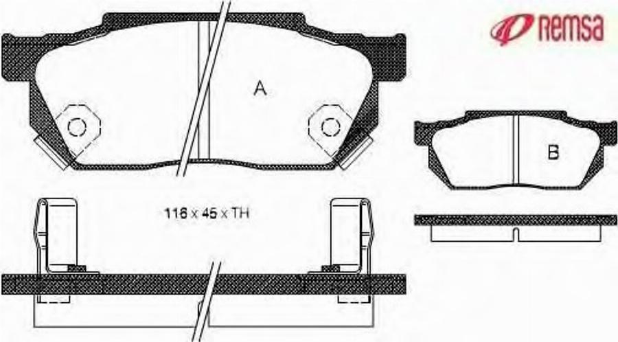 Metzger 019302 - Тормозные колодки, дисковые, комплект unicars.by