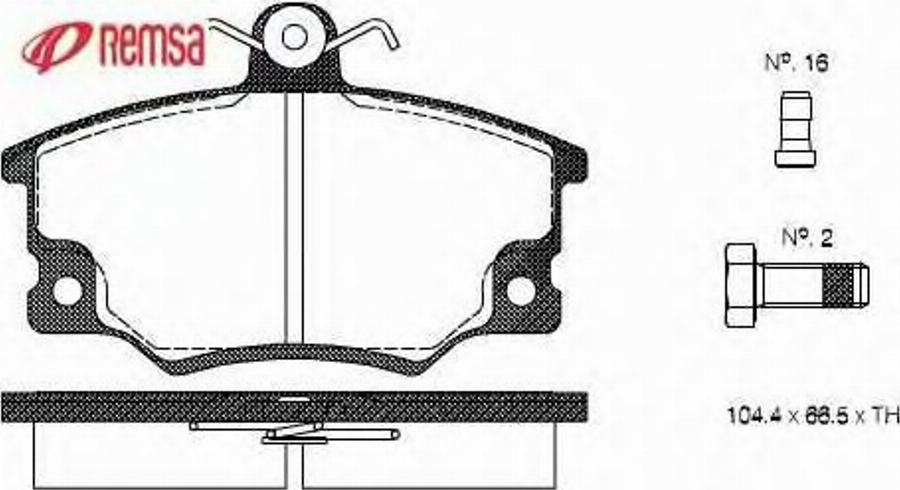 Metzger 014614 - Тормозные колодки, дисковые, комплект unicars.by