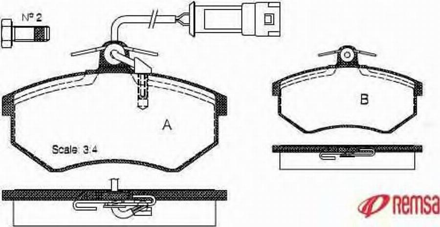 Metzger 0134.52 - Тормозные колодки, дисковые, комплект unicars.by