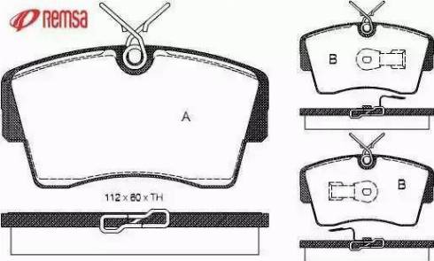 AUTO DELTA DP396 - Тормозные колодки, дисковые, комплект unicars.by