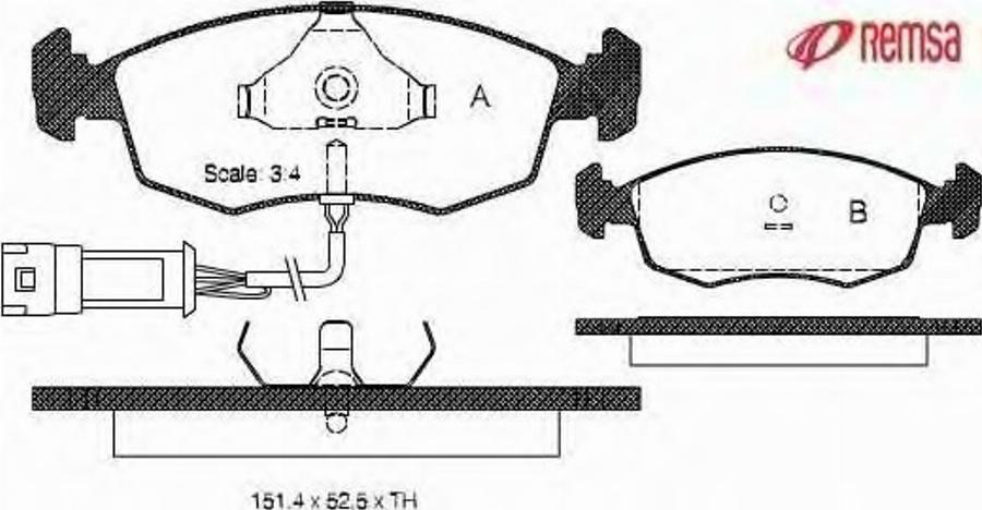 Metzger 017200 - Тормозные колодки, дисковые, комплект unicars.by