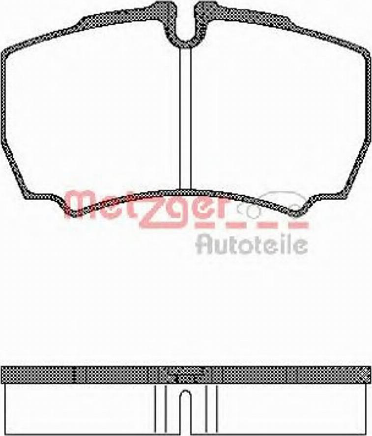 Metzger 084900 - Тормозные колодки, дисковые, комплект unicars.by