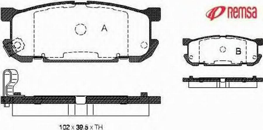 Metzger 085302 - Тормозные колодки, дисковые, комплект unicars.by