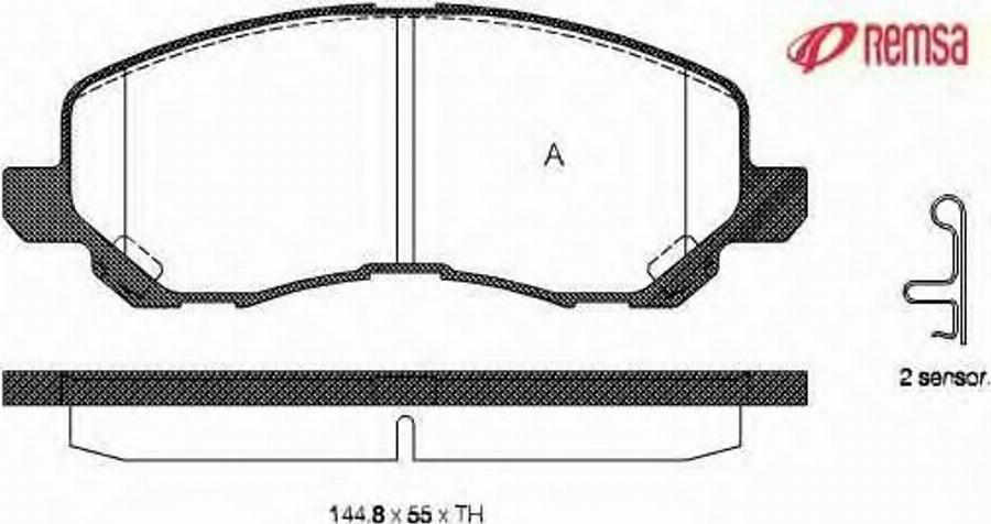 Metzger 0804.12 - Тормозные колодки, дисковые, комплект unicars.by