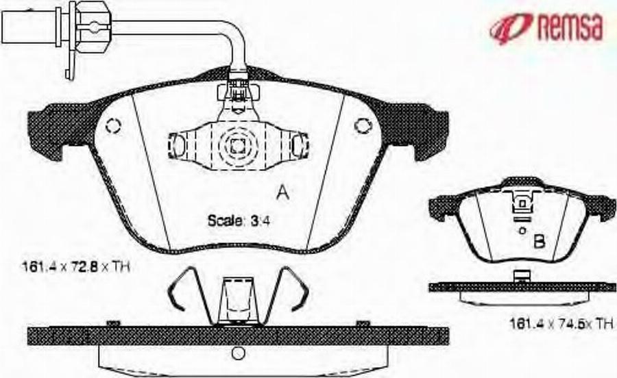 Metzger 083602 - Тормозные колодки, дисковые, комплект unicars.by