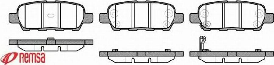 Metzger 087601 - Тормозные колодки, дисковые, комплект unicars.by