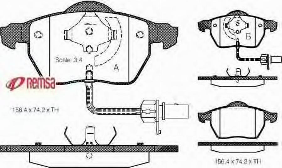 Metzger 0390.52 - Тормозные колодки, дисковые, комплект unicars.by