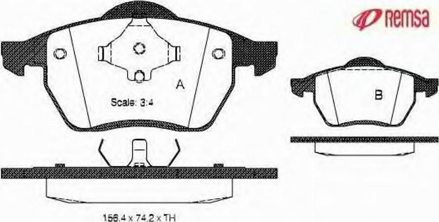 Metzger 0390.00 - Тормозные колодки, дисковые, комплект unicars.by