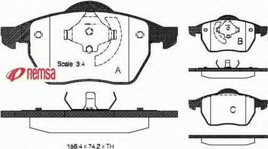 Metzger 0390.01 - Тормозные колодки, дисковые, комплект unicars.by