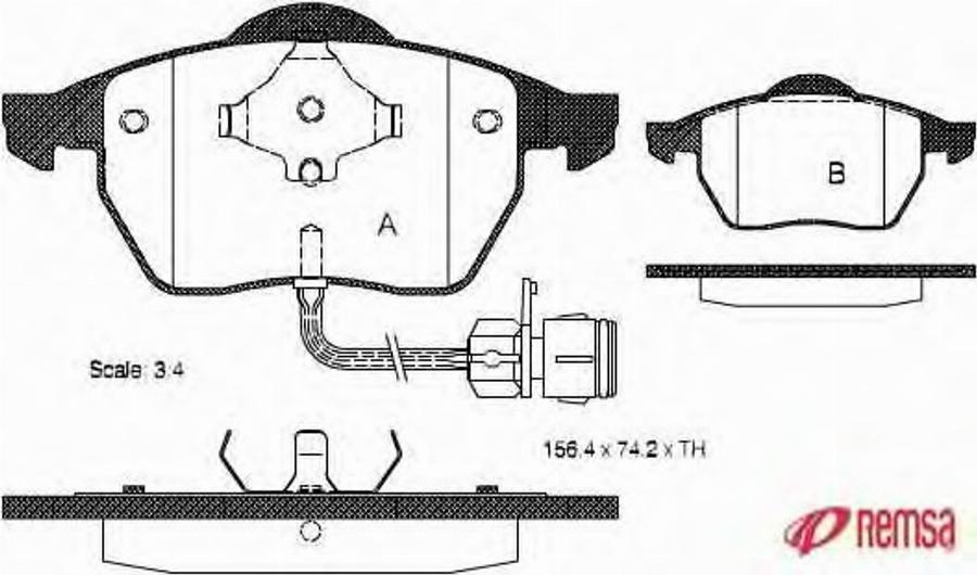 Metzger 039002 - Тормозные колодки, дисковые, комплект unicars.by