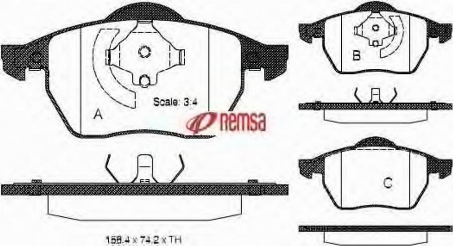 Metzger 0390.20 - Тормозные колодки, дисковые, комплект unicars.by