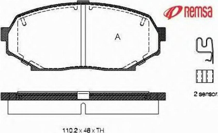 Metzger 033812 - Тормозные колодки, дисковые, комплект unicars.by