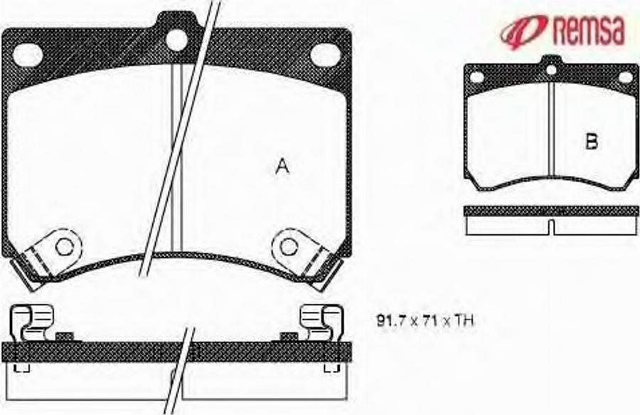 Metzger 033302 - Тормозные колодки, дисковые, комплект unicars.by