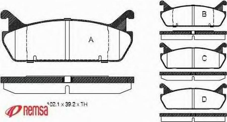 Metzger 032900 - Тормозные колодки, дисковые, комплект unicars.by