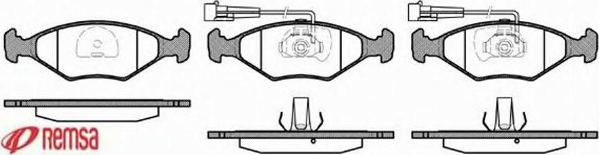 Metzger 028132 - Тормозные колодки, дисковые, комплект unicars.by