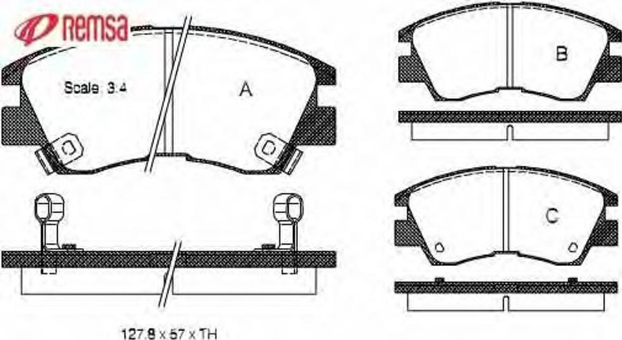 Metzger 027502 - Тормозные колодки, дисковые, комплект unicars.by