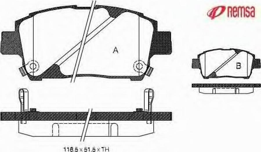 Metzger 0740.02 - Тормозные колодки, дисковые, комплект unicars.by