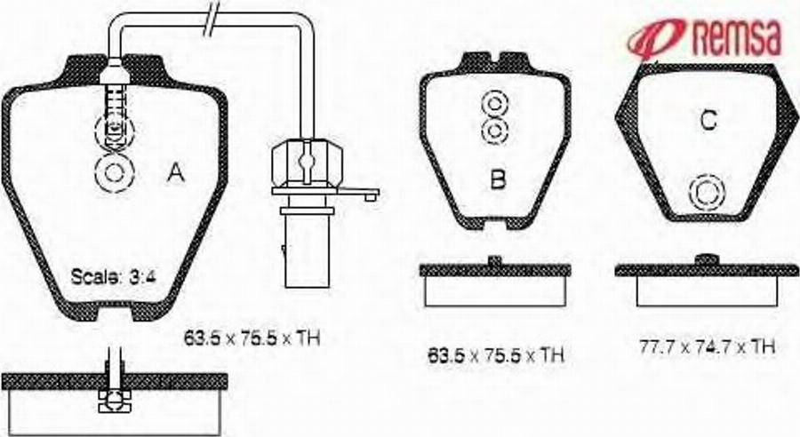 Metzger 0752.02 - Тормозные колодки, дисковые, комплект unicars.by