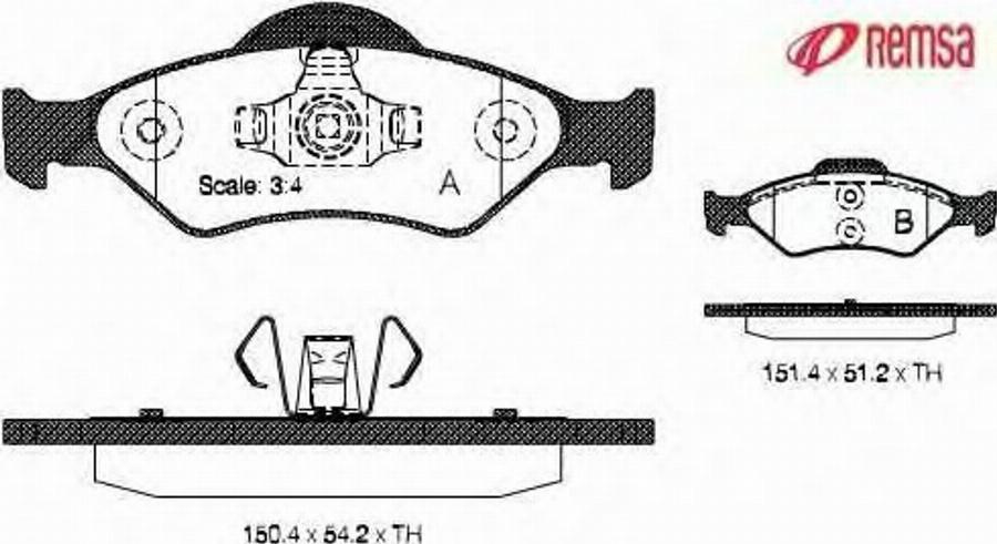 Metzger 0765.00 - Тормозные колодки, дисковые, комплект unicars.by