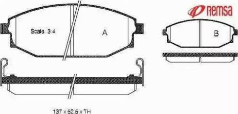 Herth+Buss Elparts J3600543 - Тормозные колодки, дисковые, комплект unicars.by