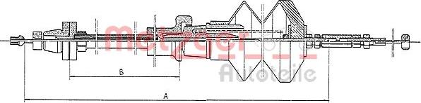 Metzger 1903.5 - Тросик газа unicars.by