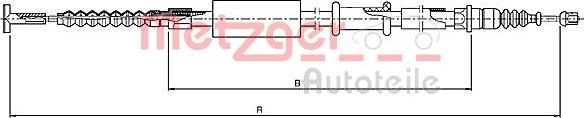 Metzger 1651.20 - Тросик, cтояночный тормоз unicars.by