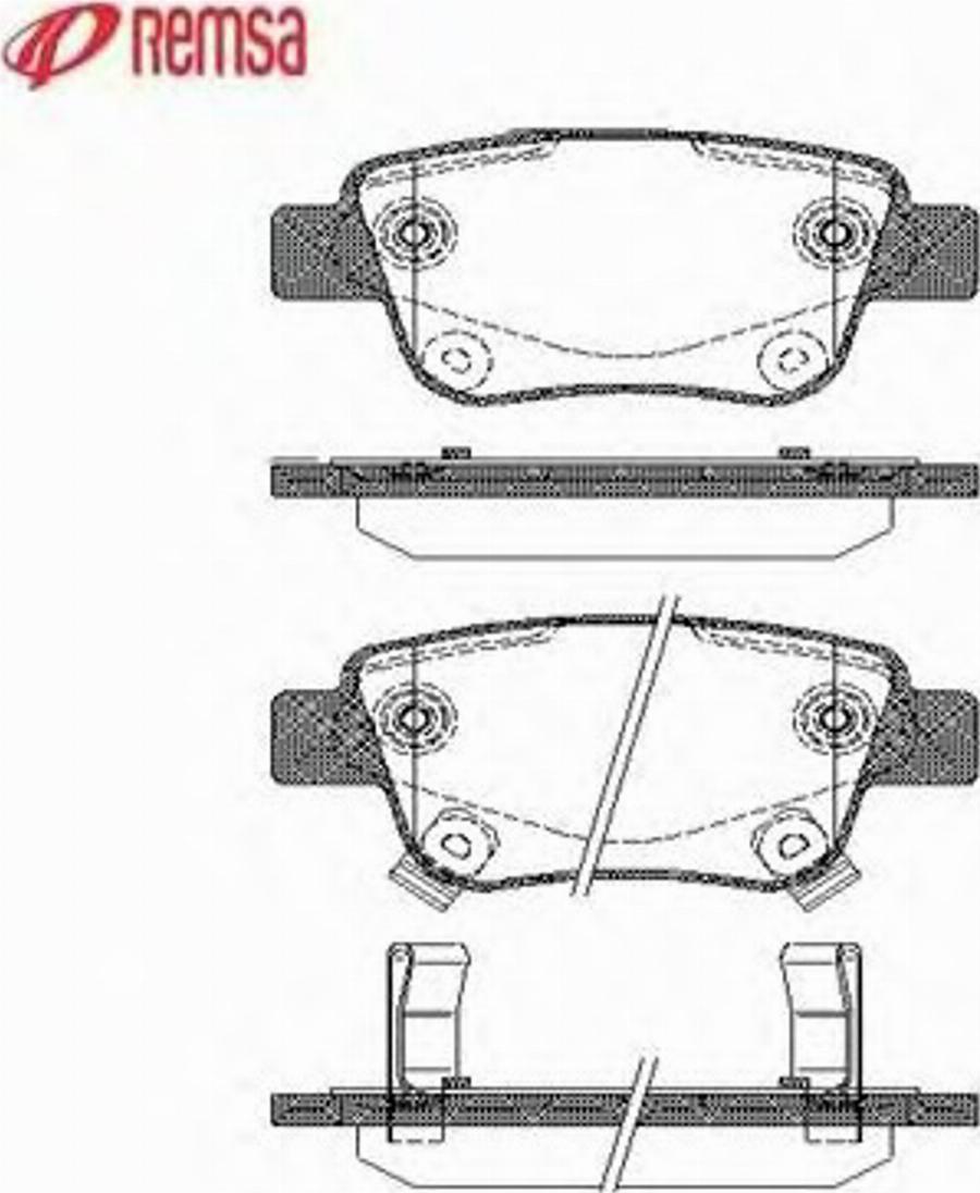 Metzger 104702 - Тормозные колодки, дисковые, комплект unicars.by