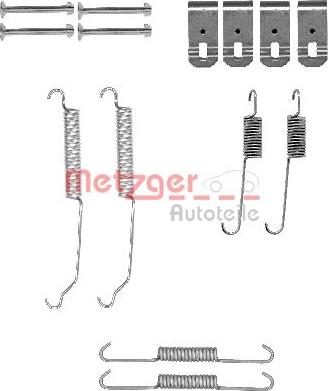 Metzger 105-0015 - Комплектующие, барабанный тормозной механизм unicars.by