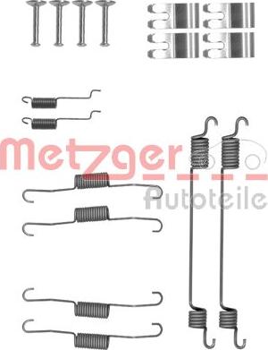 Metzger 105-0030 - Комплектующие, барабанный тормозной механизм unicars.by