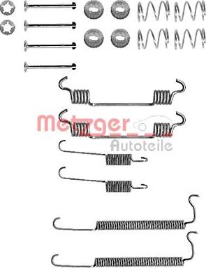 Metzger 105-0849 - Комплектующие, барабанный тормозной механизм unicars.by