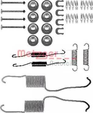 Metzger 105-0886 - Комплектующие, барабанный тормозной механизм unicars.by