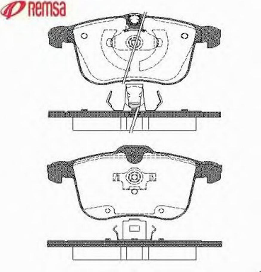 Metzger 105300 - Тормозные колодки, дисковые, комплект unicars.by