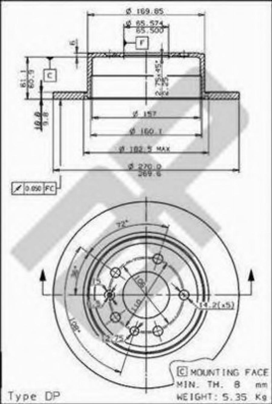 Metzger 10348 - Тормозной диск unicars.by