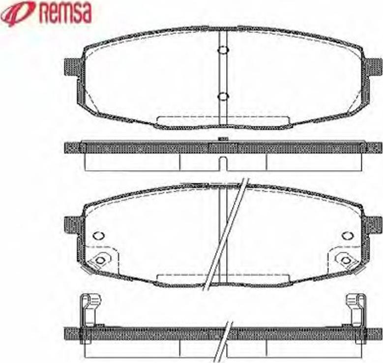 Metzger 103802 - Тормозные колодки, дисковые, комплект unicars.by