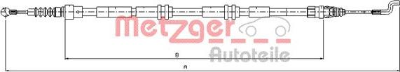 Metzger 10.7394 - Тросик, cтояночный тормоз unicars.by