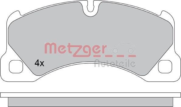 Metzger 1170445 - Тормозные колодки, дисковые, комплект unicars.by