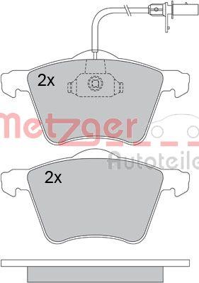 Metzger 1170104 - Тормозные колодки, дисковые, комплект unicars.by