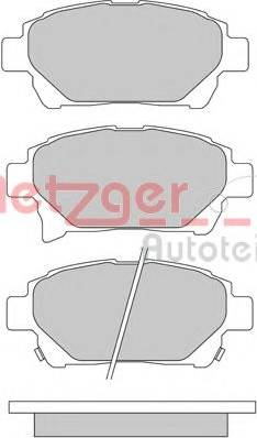 Metzger 1170305 - Тормозные колодки, дисковые, комплект unicars.by