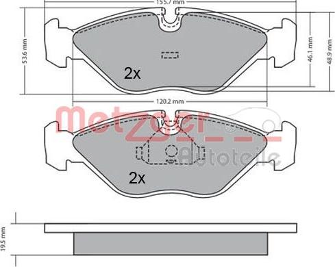 BENDIX 571465 - Тормозные колодки, дисковые, комплект unicars.by