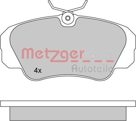 Metzger 1170245 - Тормозные колодки, дисковые, комплект unicars.by