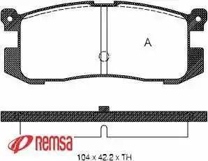 Triscan 36227200 - Тормозные колодки, дисковые, комплект unicars.by