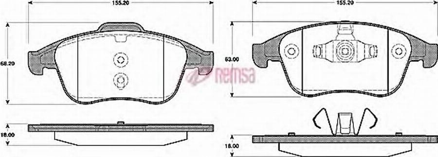 Metzger 138900 - Тормозные колодки, дисковые, комплект unicars.by